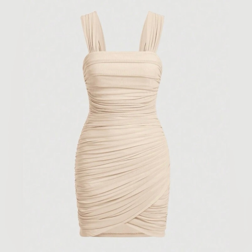Cream Bodycon dress